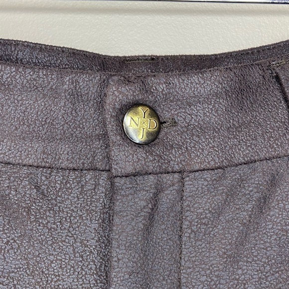 NYDJ Brown Lift & Tuck Technology High-rise Leggings Size 10 - Picture 3 of 6